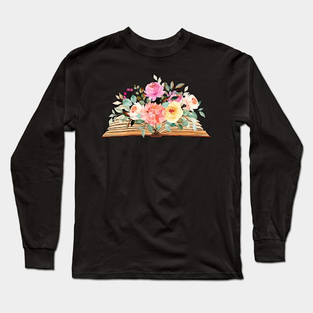 Floral Books 202 Long Sleeve T-Shirt by TheSeason